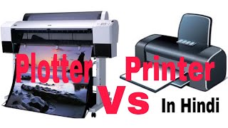 Printerplotter Plotter vs printer explained in Hindi [upl. by Uhej]