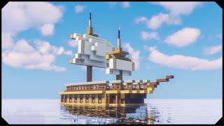 How to build a medieval boat in Minecraft [upl. by Alfie]