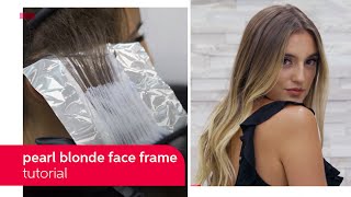 Pearl Blonde Face Framing Highlights Tutorial  Wella Professionals [upl. by Lorola]