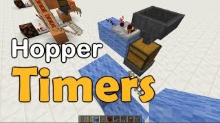 Minecraft Hopper Timer Tutorial [upl. by Aiekram]