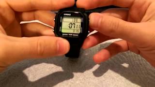 Casio W800H1AV unboxing and timesetting [upl. by Bourke]