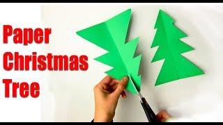 How to Make Paper Christmas Tree  Quick and Easy Tutorial [upl. by Vig866]