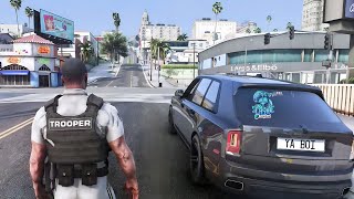 Smalls Get Pulled Over By Trooper Soze  Seaside RP  GTA V RP Nopixel WL [upl. by Kinna]