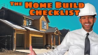 The HOME BUILD CHECKLIST  The Guide on How to Build a House [upl. by Cristal236]