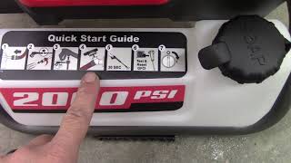 Harbor Freight Bauer 2000psi electric pressure washer unboxing amp demo [upl. by Iemaj900]