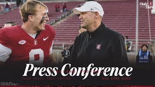 Stanford Football Weekly Press Conference  Big Game Week [upl. by Yahska315]