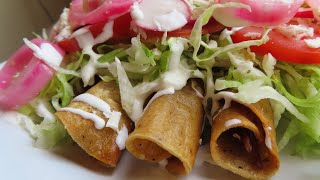 Flautas de Deshebrada ¡Crujientes y Deliciosas [upl. by Bobine420]