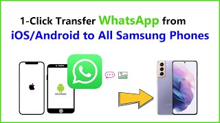 Transfer WhatsAppp Data to All Samsung Phones  100 Transfer Chats Media Attachments 2021 [upl. by Sigvard]