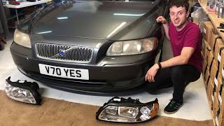 Volvo V70 MK2 Complete Headlight Replacement  How To Remove Lights and Front Bumper 0007 V70 YES [upl. by Yeung]