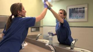 Commercial Restroom Cleaning Training Video Using GTC Green Cleaning Products [upl. by Trebuh]