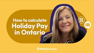 How to Calculate Holiday Pay in Ontario [upl. by Noid]