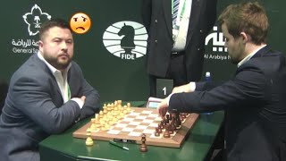 MAGNUS VS DOBROV  World Rapid Chess [upl. by Enimzaj564]