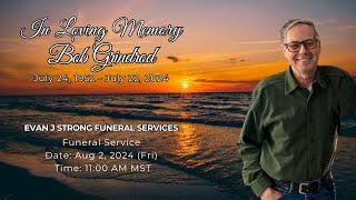 Bob Grindrod  Funeral Service Live Stream [upl. by Idnir]