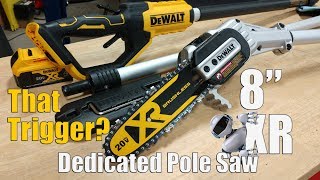 DEWALT 20Volt XR Brushless 8quot Pole Saw Review DCPS620 [upl. by Shayla]