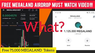 Free Airdrop  Megaland Crypto  Megaland Withdrawal  Megaland Airdrop New Update  Megaland Crypto [upl. by Udella545]