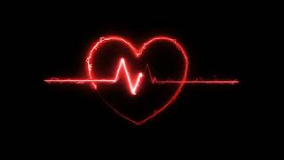 Red Neon Heart Animation With Black Screen Background  Neon Heartbeat Animation  Neon Heart Anima [upl. by Modestine]