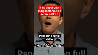 11 DAPAT SUNDIN KUNG MERONG ACIDITY GERD GERD cleansing detoxdiet [upl. by Elocin]