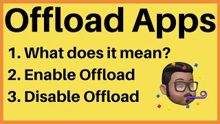 Enable and Disable Offload in iPhone  What does Offload Unused App mean [upl. by Anilrahc]