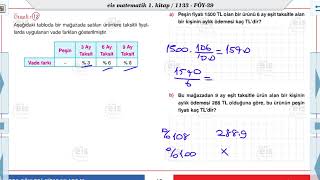 Matematik 1  Bilinçli Tüketici Aritmetiği 📏 [upl. by Lemmuela]