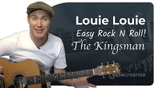 Louie Louie Easy Guitar Lesson  The Kingsmen [upl. by Santos]