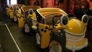 Roger Rabbits Car Toon Spin ride at Disneyland  HDThrillSeeker [upl. by Ygief]