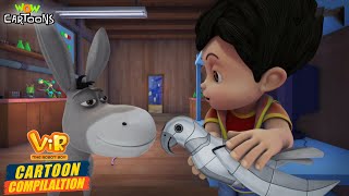 Vir Ne New Robot Banaya  Vir The Robot Boy Compilation 07  Season 01  Cartoon for Kids  spot [upl. by Aryc]