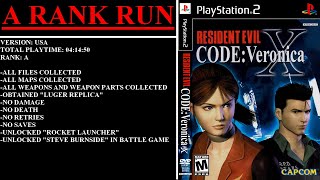 Resident Evil Code Veronica X USA PlayStation 2  Longplay  A Rank Run [upl. by Raji]