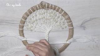 ATRAPASUEÑOS de ÁRBOL DE LA VIDA con LANA DIY [upl. by Idolla]