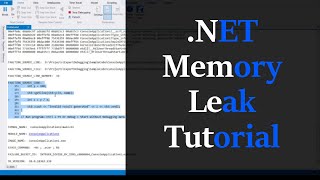 Memory leaking away from your NET Application  Yes  its possible to analyze with WinDBG [upl. by Llenehc]