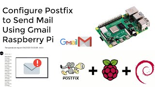 Raspberry Pi 4 How Configure Postfix to Send Mail Using Gmail [upl. by Levi171]