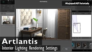 Artlantis Interior Lighting Rendering [upl. by Kosak]