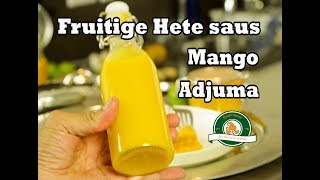 Chilisaus zelf maken Een hete saus recept met verse Adjuma pepers en mango [upl. by Wenn844]