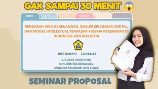 PRESENTASI SEMINAR PROPOSAL SEMPRO [upl. by Agiaf]