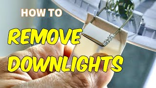 How to Remove Downlights from the Ceiling [upl. by Otsedom841]