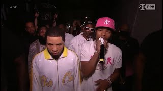 Lil Baby Walks Gervonta Davis To The Ring Performing quotThats Factsquot ahead of Davis vsBarrios 626 [upl. by Torto268]