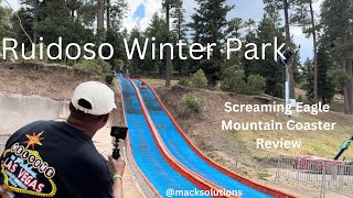 Winter Park Review  Ruidoso New Mexico  Screaming Eagle Mountain Rollercoaster [upl. by Anawak]