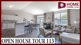 Open House Tour 113  Touring 3 Ranch Townhomes in Bolingbrook IL by Hartz Homes [upl. by Fair938]