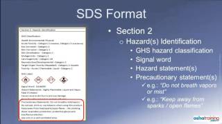 GHS Safety Data Sheets SDSs [upl. by Gora905]