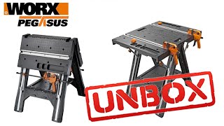 WORX WX051 Pegasus Work Table  Unboxing amp Review [upl. by Nnaed]