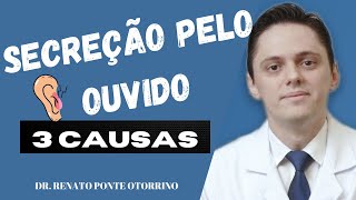 3 causas de secreção no ouvido l Dr Renato Ponte Otorrinolaringologista [upl. by Tlaw]