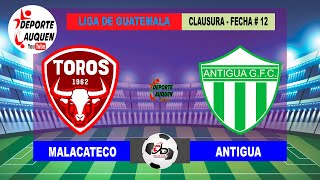 MALACATECO VS ANTIGUA  GUATEMALA LIGA NACIONAL FECHA 12 [upl. by Aivin]