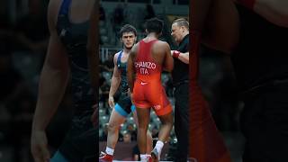 Dzhabrail Gadzhiev🇦🇿 vs Frank Chamizo 🇮🇹wresling [upl. by Jandel]