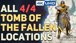 Assassins Creed Valhalla  All Tombs of the Fallen amp The Fallen Hero gear Locations and Guides [upl. by Aaberg398]