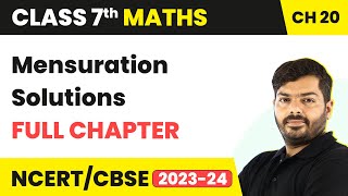 Class 7 Maths Chapter 20  Mensuration Full Chapter RD Sharma Solutions [upl. by Farris719]