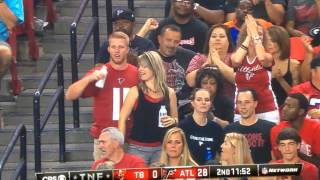 Very Excited Female Atlanta Falcons Fan [upl. by Naldo]