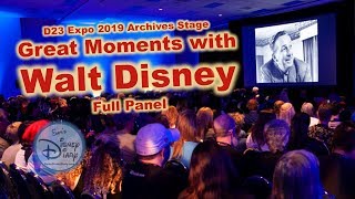 Walt Disney  Great Moments  D23 Expo  Archives Stage  History  Walt Disney World  Disneyland [upl. by Xyla]