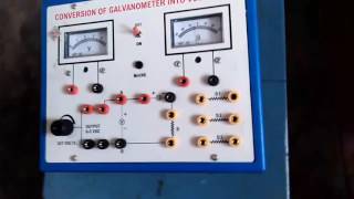 Conversion of galvanometer into ammeter and voltmeter [upl. by Susannah363]