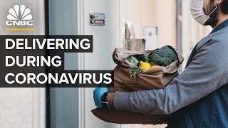 What It’s Like To Make Deliveries During The Coronavirus Pandemic [upl. by Annaik]