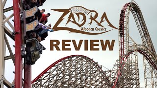 Zadra Review  Energylandias Relentless Speed Machine  RMC Hyper Hybrid Coaster [upl. by Haodnanehs]