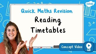 How Do You Read Timetables  KS2 Maths Concept for Kids [upl. by Hewe]